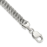 Sterling Silver Rhodium-plated Fancy Link 7.5in Bracelet