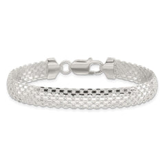 Sterling Silver Polished 8.5mm Bismark 7in Bracelet