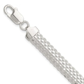 Sterling Silver Polished 8.5mm Bismark 7in Bracelet
