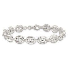 Sterling Silver Polished Fancy Link Bracelet
