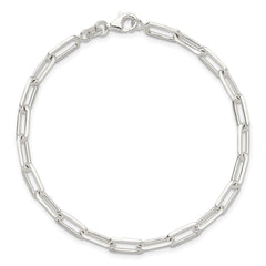 Sterling Silver Polished Paperclip 7.25in Bracelet
