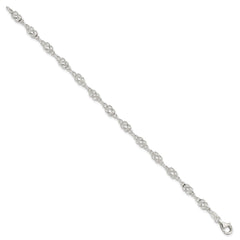 Sterling Silver 4.5mm Herculean Knot Link Bracelet