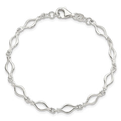 Sterling Silver 5mm Fancy Link Bracelet