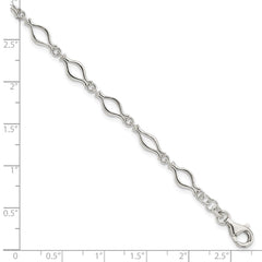 Sterling Silver 5mm Fancy Link Bracelet