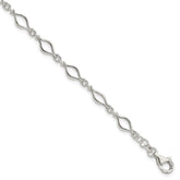 Sterling Silver 5mm Fancy Link Bracelet - 3