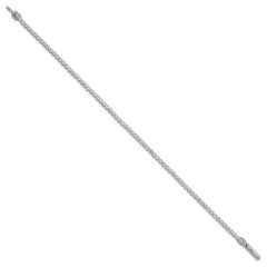 Sterling Silver Rhodium-plated Polished 2.5mm CZ 7.5 inch Tennis Bracelet