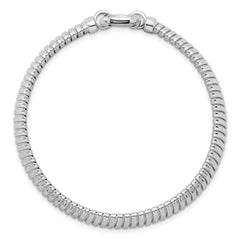 Sterling Silver Rhodium-plated Polished 9mm Cubetto 7.5 inch Bracelet