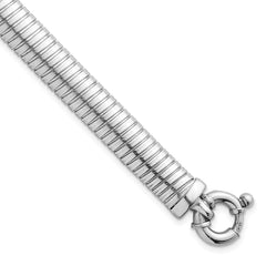 Sterling Silver Rhodium-plated Polished 9mm Cubetto 7.5 inch Bracelet