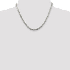 Sterling Silver 4mm Fancy Byzantine Chain - 3