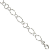 Sterling Silver Fancy Link Bracelet - 8