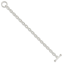 Sterling Silver 7.75inch Polished Fancy Link Toggle Bracelet - 2