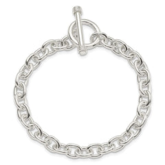 Sterling Silver 7.75inch Polished Fancy Link Toggle Bracelet - 2