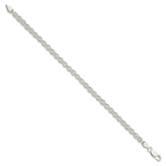 Sterling Silver 4.8mm Fancy Link Bracelet - 3