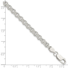 Sterling Silver 4.8mm Fancy Link Bracelet - 3