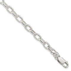 Sterling Silver 7.5inch Fancy Link Bracelet - 8