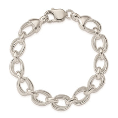 Sterling Silver 7.5inch Fancy Link Bracelet - 3