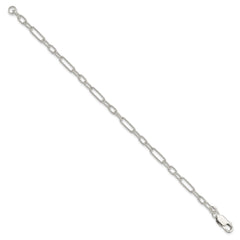 Sterling Silver 7.5inch Fancy Link Bracelet - 6