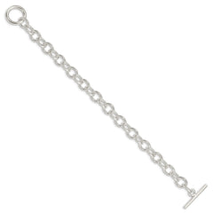 Sterling Silver 7.5inch Fancy Link Bracelet - 9