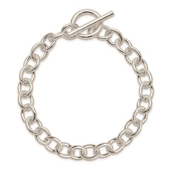 Sterling Silver 7.5inch Fancy Link Bracelet - 9