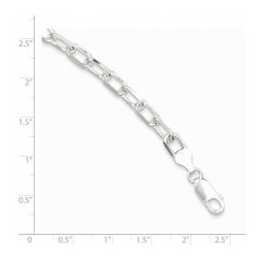 Sterling Silver 7.5inch Fancy Link Bracelet - 7