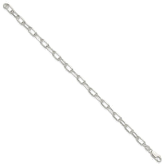 Sterling Silver 7.5inch Fancy Link Bracelet - 7