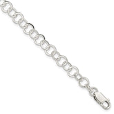 Sterling Silver 7.5inch Fancy Link Bracelet - 5