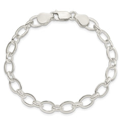 Sterling Silver 7.5inch Fancy Link Bracelet - 10