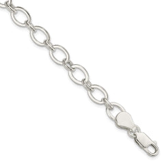 Sterling Silver 7.5inch Fancy Link Bracelet - 10