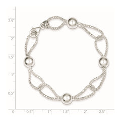 Sterling Silver Fancy Bracelet - 11
