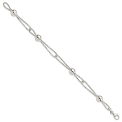Sterling Silver Fancy Bracelet - 11