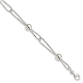 Sterling Silver Fancy Bracelet - 11