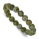 Green Labradorite 10.00mm Beaded Stretch Bracelet