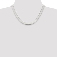 Sterling Silver 7.3mm Magic Herringbone Chain