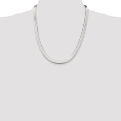 Sterling Silver 7.3mm Magic Herringbone Chain - 7
