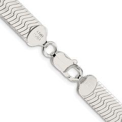 Sterling Silver Rhodium-plated 8.75mm Magic Herringbone Chain