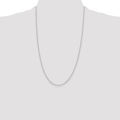 Sterling Silver 1.5mm Diamond-cut Cable Chain - 8