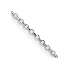 Sterling Silver 1.5mm Diamond-cut Cable Chain - 2