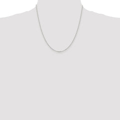 Sterling Silver Rhodium-plated 1.75mm Diamond-cut Cable Chain - 3