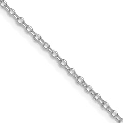 Sterling Silver Rhodium-plated 1.75mm Diamond-cut Cable Chain - 2