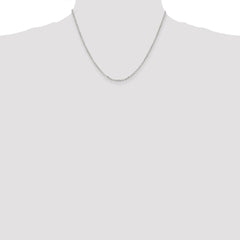 Sterling Silver 2.2mm Diamond-cut Cable Chain - 2