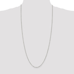 Sterling Silver 2.2mm Diamond-cut Cable Chain - 4
