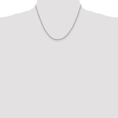 Sterling Silver 2.6mm Diamond-cut Cable Chain - 6