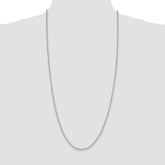 Sterling Silver 2.6mm Diamond-cut Cable Chain - 5