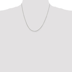 Sterling Silver 1mm Round Box Chain - 6