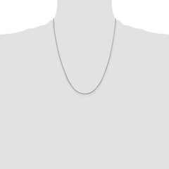 Sterling Silver 1mm Round Box Chain w/4in ext.
