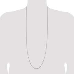 Sterling Silver 1mm Round Box Chain - 4