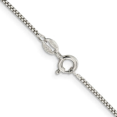 Sterling Silver 1.25mm Round Box Chain - 7