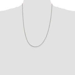 Sterling Silver Rhodium-plated 1.25mm Round Box Chain - 4