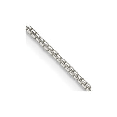 Sterling Silver 1.25mm Round Box Chain - 4