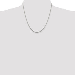 Sterling Silver 1.5mm Round Box Chain - 8